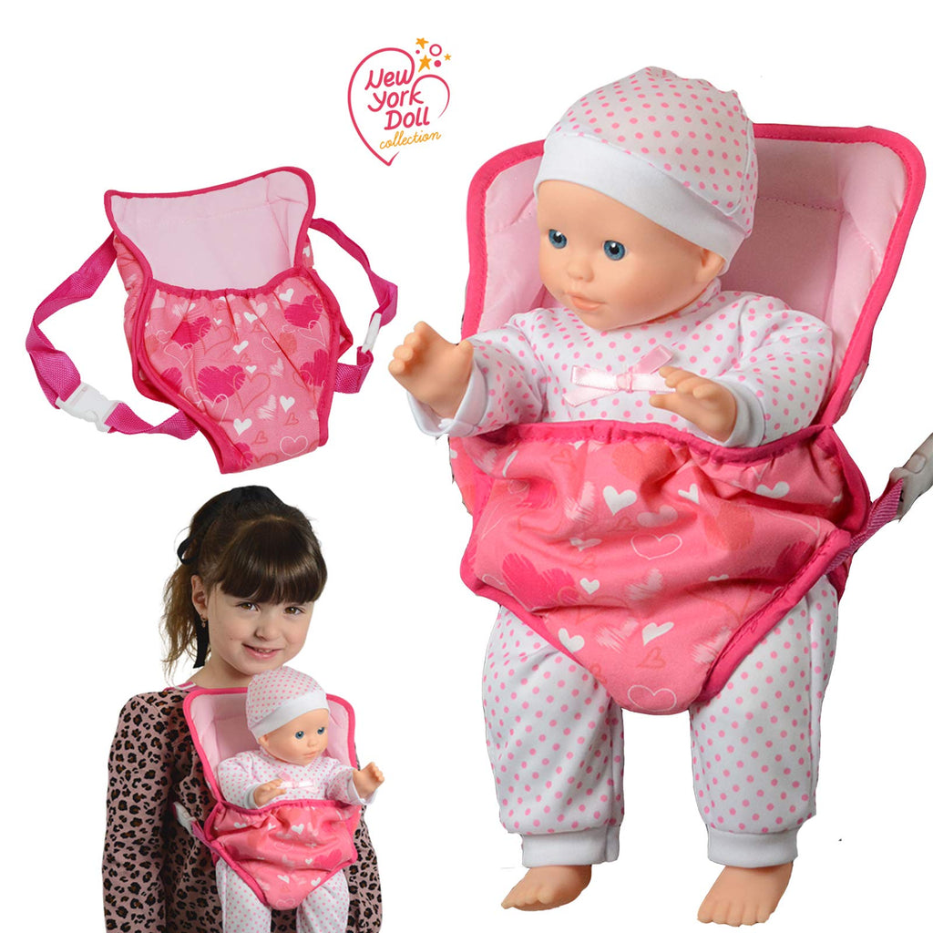 Baby Doll Carrier Backpack Doll Accessories Front/Back Carrier